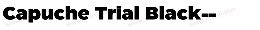 Capuche Trial Black-字体转换